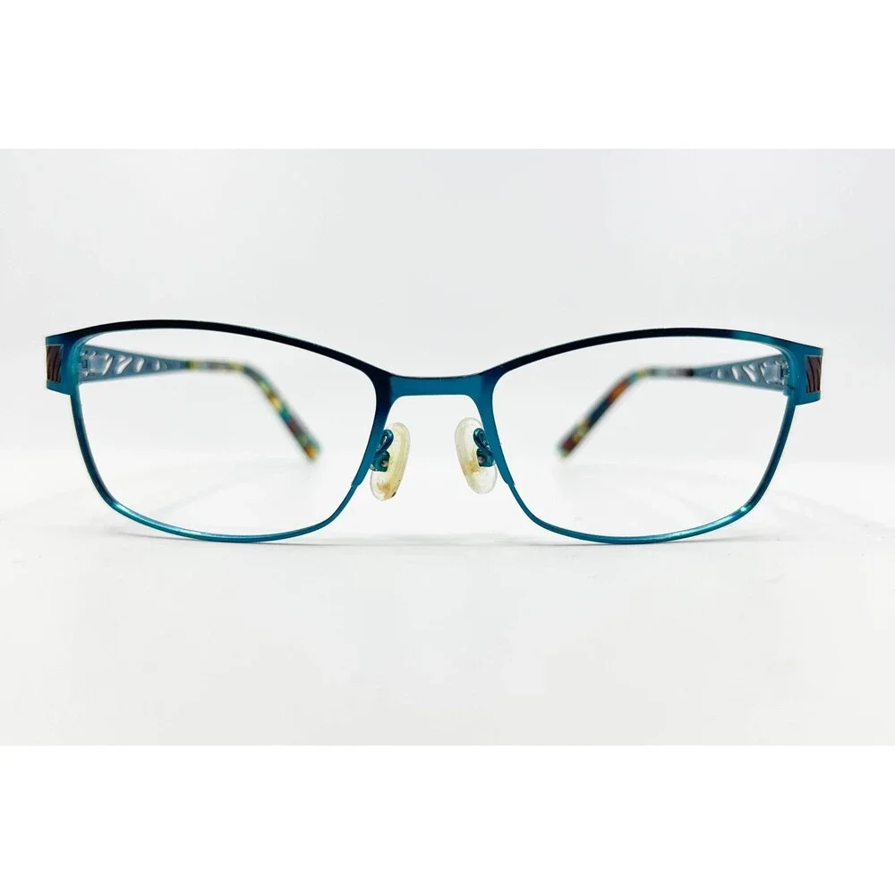 Karen Kane Eyeglasses Womens Teal KOKIA Cutout Temple 53-17-135